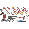 Juego herr. electricista, destornilladores VDE, alicates VDE, soldador, lintern Juego herr. electricista, destornilladores VDE, alicates VDE, soldador, lintern