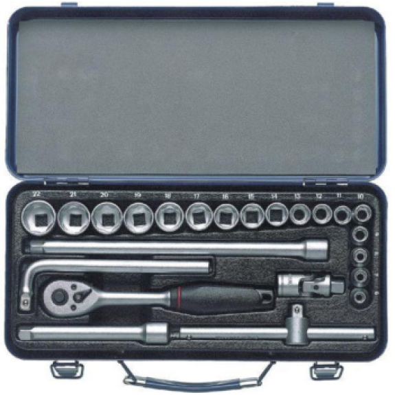 Llave de dado ORION, 3/8", 23 piezas, hexagonal Llave de dado ORION, 3/8", 23 piezas, hexagonal-Leer más