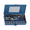 Set de llaves de dado ATORN de 1/4", 28 piezas, hexagonal