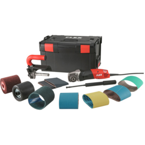 Set di macchine FLEX BSE 14-3 100 per finitura satinata, lucidatura e rimozione della ruggine-Leggi tutto