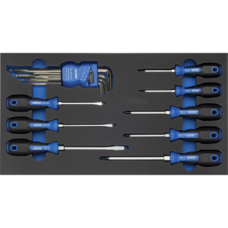 Inserto de espuma dura ATORN con conjunto destornilladores, 265x490x30 mm-Leer más