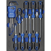 Inserto de espuma dura ATORN con conjunto destornilladores, 345x260x30 mm