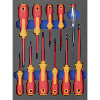 Inserto de espuma dura ATORN con conjunto destornilladores VDE, 345x260x30 mm