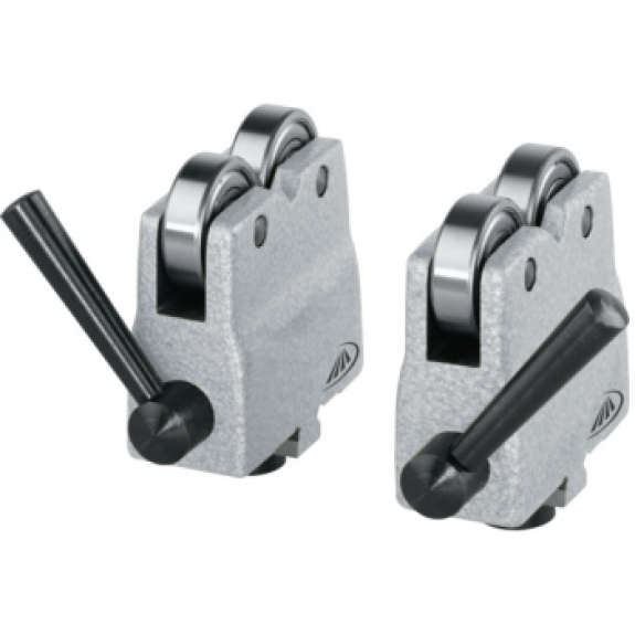 Caballetes de rodillos PREISSER, superficie de contacto 40 mm, ranura en T 12 H Caballetes de rodillos PREISSER, superficie de contacto 40 mm, ranura en T 12 H-Leer más