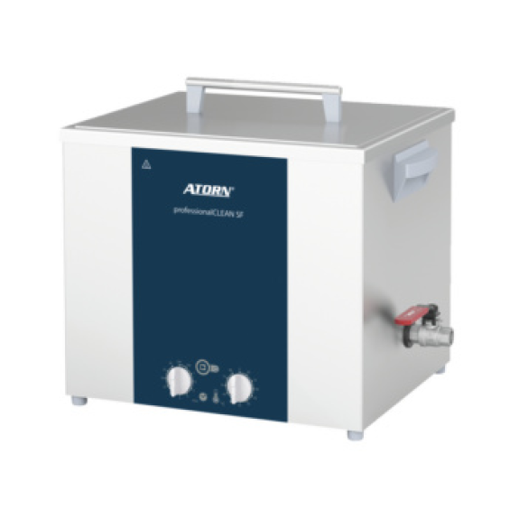 Attrezzatura di pulizia ad ultrasuoni ATORN Pro SF 120H con sistema di riscaldamento e serbatoio da 14L-Leggi tutto