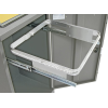 Módulo de sep. de residuos Vario 45 alum. gris ProSlide-T 800 x 400 x 380 mm