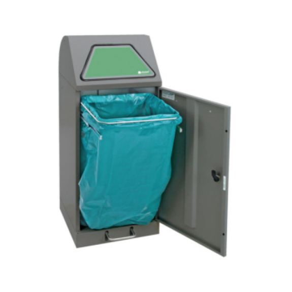 Módulo de sep. de residuos Vario 45 alum. gris ProSlide-T 800 x 400 x 380 mm-Leer más