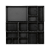 Sist. organ. AQURADO 16 un. dimen. alfom. AnxF 576 x 576 mm, cajas 48 mm altura Sist. organ. AQURADO 16 un. dimen. alfom. AnxF 576 x 576 mm, cajas 48 mm altura