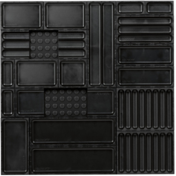 Sist. organ. AQURADO 21 un. dimen. alfom. AnxF 576 x 576 mm, cajas 24 mm altura Sist. organ. AQURADO 21 un. dimen. alfom. AnxF 576 x 576 mm, cajas 24 mm altura-Leer más