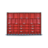 Elementos insertables HK 700 B, cajas para piezas de repuesto de 40 mm