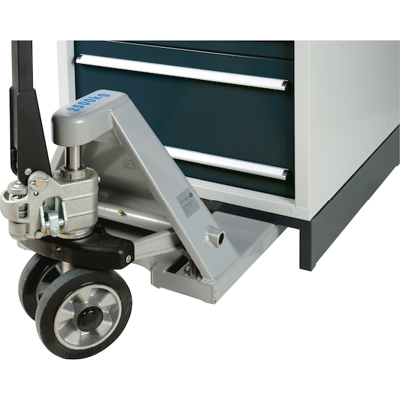 Sist. arm. cajones 700 S, 6 cajones, base compatible carretilla, RAL 7035/7016-Leer más