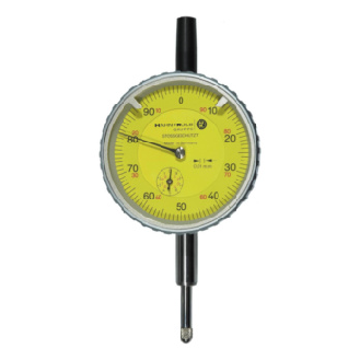 Reloj comparador resistente a impactos, intervalo escala 0,01 mm, 10 mm, metal-Leer más