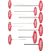 Juego destornilladores hexagonales WIHA, 11 piezas, 2-8 mm, con mango en T Juego destornilladores hexagonales WIHA, 11 piezas, 2-8 mm, con mango en T