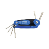Juego de destornilladores hex. ATORN, 7 piezas, 1,5-6 mm, portaútiles plegable Juego de destornilladores hex. ATORN, 7 piezas, 1,5-6 mm, portaútiles plegable