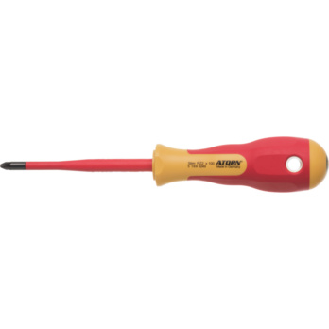 Destornillador de ranura en cruz VDE slim ATORN PZ 2 mm x 100 mm-Leer más