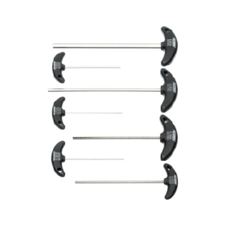 Juego destornilladores hex. ATORN, 7 piezas, 2-8 mm, mango en T, niquelado-Leer más