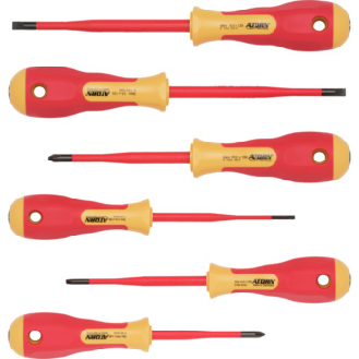 Juego de destornilladores VDE slim ATORN, 6 piezas, 3,5/4,0/5,5/6,5/PH 1/PH 2-Leer más