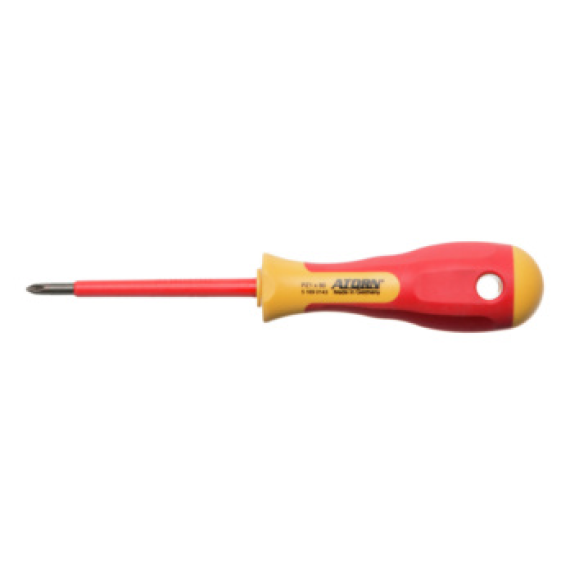 Destornillador de ranura en cruz VDE ATORN PZ 1 x 80 mm Destornillador de ranura en cruz VDE ATORN PZ 1 x 80 mm-Leer más