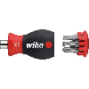 Minidestornillador WIHA, 6 puntas en mango PZ 1, 2, 3 / con ranura 4,5/6,5/8,0