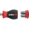 Minidestornillador WIHA, 6 puntas en mango PH 1, 2, 3 / PZ 1, 2, 3