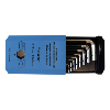 Juego destornill. hex. ATORN, 8 pzas, 2-10 mm, largo, suministrado en una caja