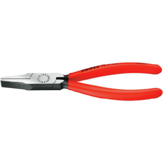 Alicates de punta plana KNIPEX 180 mm cabeza pulida con mango de plástico-Leer más