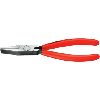 Alicates de punta plana KNIPEX 180 mm cabeza pulida con mango de plástico Alicates de punta plana KNIPEX 180 mm cabeza pulida con mango de plástico