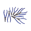 Juego alicates para anillos seguridad ATORN, 8 pzas, J1/J2/J11/J21/A1/A2/A11/A2