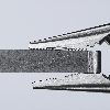 KNIPEX 08 21 145 Spitz-Kombizange mit Kunststoff überzogen schwarz atramentiert 145 mm