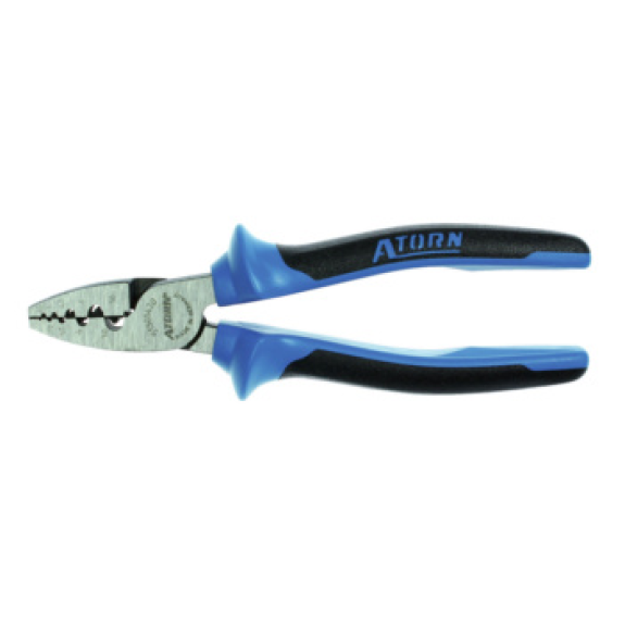 Alicates manguito protector ATORN, 180 mm, cab pul, mango 2 comp, 0,25-16 mm² Alicates manguito protector ATORN, 180 mm, cab pul, mango 2 comp, 0,25-16 mm²-Leer más