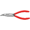 Alicates de punta larga KNIPEX, 160 mm, acodados, cabeza pulida, mango de plást Alicates de punta larga KNIPEX, 160 mm, acodados, cabeza pulida, mango de plást