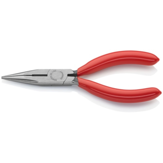Alicates de punta larga KNIPEX, 140 mm, rectos, cabeza pulida, mango de plástic-Leer más