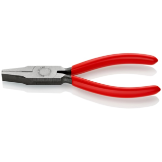 Alicates de punta plana KNIPEX 140 mm cabeza pulida con mango de plástico-Leer más