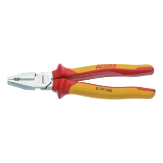 Alicates combinados reforzados VDE ATORN 200 mm, cromado, mango de 2 comp.-Leer más