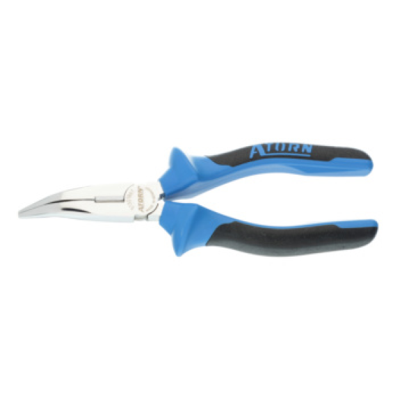 Alicates de punta larga ATORN DIN 5745, 160 mm, curvados, mango de 2 componente Alicates de punta larga ATORN DIN 5745, 160 mm, curvados, mango de 2 componente-Leer más