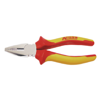 Alicates combinados VDE ATORN 200 mm, cromados, mango de 2 comp.-Leer más
