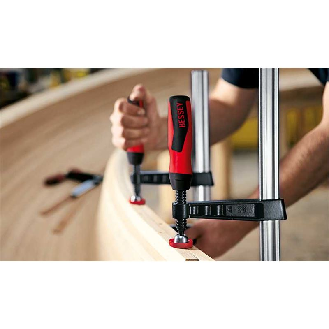 Bessey Original Temperguss-Schraubzwinge TG mit 2-Komponenten-Kunststoffgriff-Beschreibung lesen