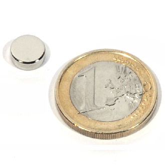 Disc magnetico neodimio Ø 8x3mm, potenza 1,3 kg-Leggi tutto