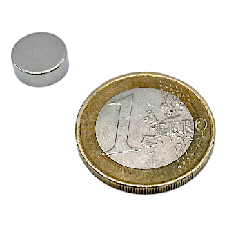 Disco di magnete neodimio Ø 10x4mm, potenza 2; 3 kg-Leggi tutto