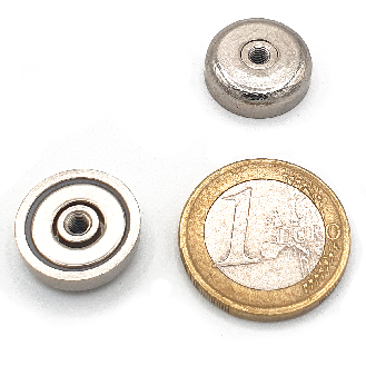 Magnet mit Gewindeloch Ø 16 mm, Leistung 5 kg-Beschreibung lesen