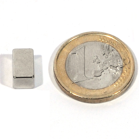 Bloque de magnet de Neodymium 10x6x6 mm, potencia 2.6 kg-Leer más