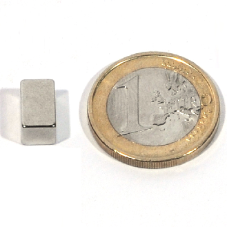 Aimant néodyme bloc bloc10x6x6mm, puissance 2.6kg-Lire la description