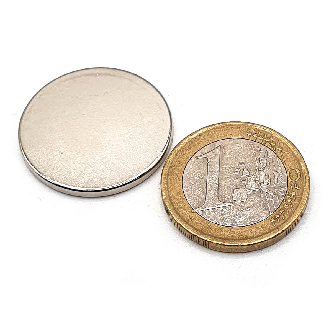 Disc magnetico neodimio Ø25 x 2 mm, 3,5 kg di potenza-Leggi tutto