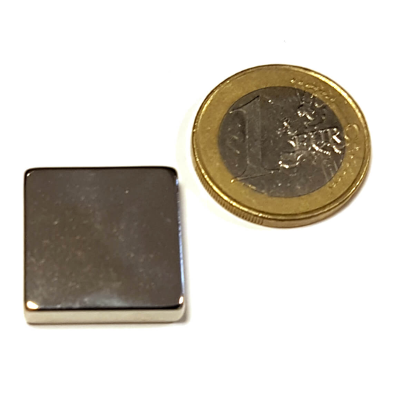Bloque de magnet de Neodymium 20x20x5mm, 9 kg de potencia Bloque de magnet de Neodymium 20x20x5mm, 9 kg de potencia-Leer más