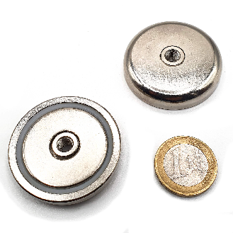 Magnet mit Gewindeloch Ø 42 mm, Kraft 50 kg-Beschreibung lesen