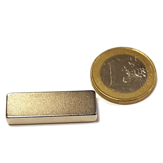 Neodym -Magnetblock 30x10x5mm, Leistung 7 kg-Beschreibung lesen