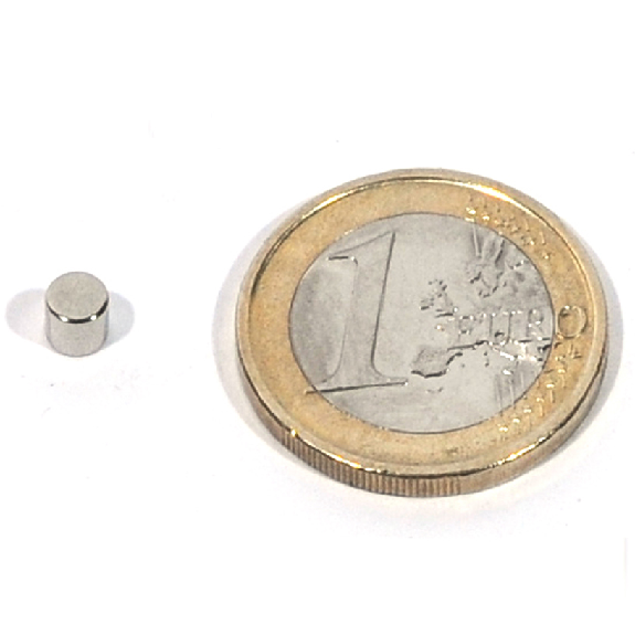 Disco magnet de neodimio Ø 4x4mm, potencia 0.5 kg-Leer más