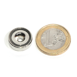Neodym -Magnet in Stahltopf mit 16 mm Fixloch, 5 kg Stromversorgung-Beschreibung lesen