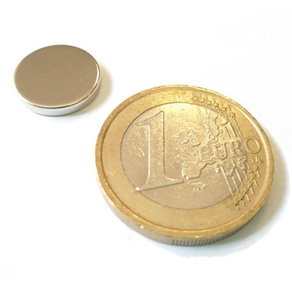 Disco magnet de neodimio Ø13 x 2 mm, potencia 1.80 kg Disco magnet de neodimio Ø13 x 2 mm, potencia 1.80 kg-Leer más
