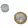 Disco magnet de neodimio Ø15 x 8 mm, potencia 6.2 kg